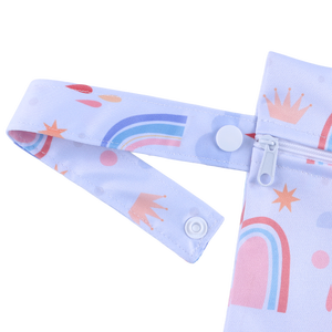 أحدث طراز حقيبة مبللة مقاومة للماء مقاس متر 20 × 25 سم حقيبة سفر للأطفال حقيبة مناديل مبللة للأمهات والسباحة والصالة الرياضية والشاطئ قماش مبلل - Product Image 4