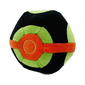 Vente en gros d'usine, jouet en peluche de 12 cm, <span class=keywords><strong>Poké</strong></span> Ball en peluche rouge, bleu, violet, noir pour enfants - Product Image 6