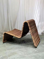 Canapé en osier minimaliste moderne, chaise individuelle en osier, modèle mobile 280, mobilier créatif pour hôtels, maisons d'hôtes, balcons
