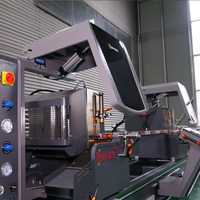 Scie de découpe de précision CNC intégrée pour fenêtres avec tête monobloc et rail de guidage carré pour alimentation