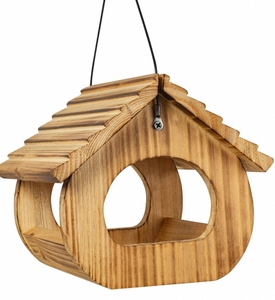 Mangeoires à oiseaux en bois massif <span class=keywords><strong>de</strong></span> forme carrée suspendues à l'extérieur, écologiques, durables et élégantes <span class=keywords><strong>pour</strong></span> les chiens - Product Image 1