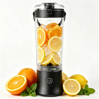 Persoonlijke draadloze mixer voor babyvoeding, USB-oplaadbare blender met 500ml BPA-vrije pot en ijsvergruizerfunctie
