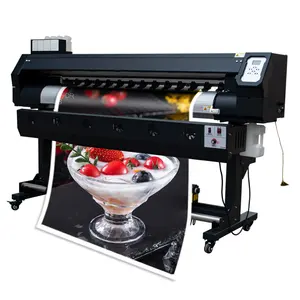 Impresora de 1,3 m, 1,6 M, 1,8 m, 6 pies, cabezal de impresión 600, formato ARGE para máquina de impresión de pegatinas de banner solvente