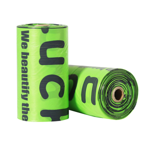 BPI ASTM D6400 EN13432 Approval Customized 100% Biodegradable Compostable Pets Poop Bag Dog Waste Bags 60 bags per box