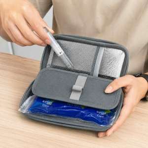 Estuche Refrigerador Portátil para <span class=keywords><strong>Insulina</strong></span> 2-8°C, Bolsa de Hielo Compacta Impermeable para Viajes, Aprobado por la TSA, para Bolígrafos de <span class=keywords><strong>Insulina</strong></span>, para Diabéticos - Product Image 3