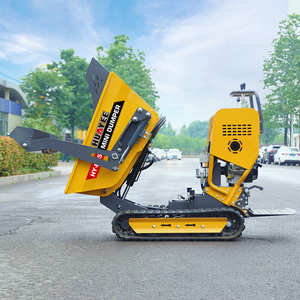 HUAYEE Livraison Gratuite Mini Dumper sur Chenilles EPA, Chariot <span class=keywords><strong>à</strong></span> Moteur sur Chenilles, Mini Dumper de Chantier pour Travaux Agricoles - Product Image 4