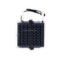 Nouvelle machine à gaufres bulles en acier inoxydable à double chauffage, contrôle tactile facile, 3 grilles antiadhésives, machine à snacks électrique