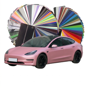 In Stock 1.52*15M PET Anti-Scratch Body Vinyl Film Two-Color Rouge Powder Car <b>Wrap</b> by PPF Color Changing Car Stickers - Product Image 1