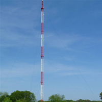 Turbine éolienne à treillis en acier galvanisé de surface à 3 pieds, 30 m, 60 m, 80 m, 90 m, 100 m, 120 m, mât triangulaire à treillis, tour d'antenne de télécommunication