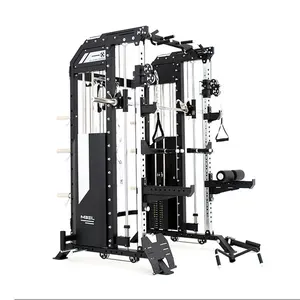 Home Use Fitness Equipment Squat Rack 4 In 1 Multi Functional Smith Machine