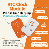 Module d'horloge RTC Qimayuan S04 MCP7940N 3.3V-5V, haute précision, prise en charge PH2.0, Plug-and-Play pour /ESP32