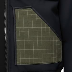 Chaqueta Casual de Poliéster con Cierre y Cuatro Bolsillos a Cuadros Clásicos de Diseño Nuevo de TOPSHOW para Hombre - Product Image 4