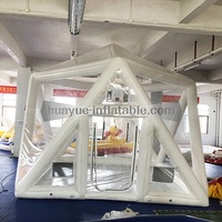 Tente gonflable de taille personnalisée, dôme de Football gonflable, tente à bulles transparente pour la publicité, fête, Camping, événements, mariage