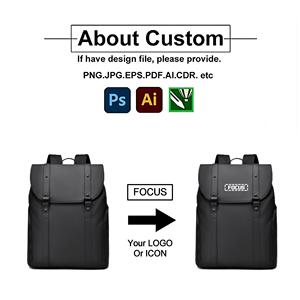 Unisex Trọng lượng nhẹ PU da máy tính xách tay Ba lô không thấm nước kinh doanh du lịch Túi dây đeo vai sinh viên hàng ngày sử dụng OEM Túi máy tính - Product Image 5