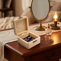Boîte cadeau en bois non finie avec couvercle à charnière, décorations artisanales pour la maison, style amour, gravure florale, modèle d'emballage pour bijoux