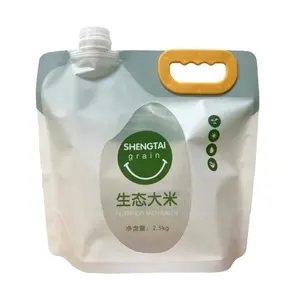 Pochette pour boisson gazeuse fermeture à glissière debout sac de boisson en plastique pochette à bec pour jus 1 gallon-boisson-sac