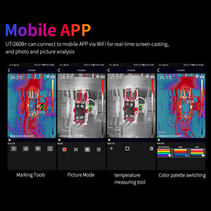 Caméra thermique infrarouge portative UNI-T UTi260B+ Résolution 256x192 -20~550 200MP Caméra visuelle Wi-Fi IP65 <25Hz Fréquence d'images 7 - Product Image 5