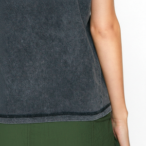 Nueva camiseta de invierno de gran tamaño para mujer con lavado ácido, venta al por mayor, camiseta personalizada en blanco con lavado ácido para mujer a la venta - Product Image 1