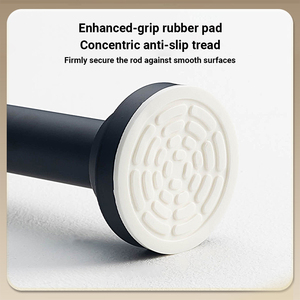 <span class=keywords><strong>Tringle</strong></span> à rideau télescopique modulaire réglable en acier inoxydable 25 mm, installation facile, extensible, multi-sections, pour penderie et placard - Product Image 2