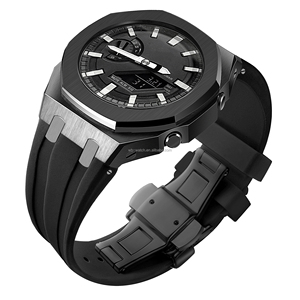 Mod Kit Oak Ga <strong>2100</strong> Watch Stainless Steel Watch Band Silicone Strap and Case for OAK <strong>G</strong> <strong>Shock</strong> Ga2100 Mod Kit - Product Image 1