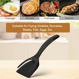 Mini 2-in-1 Plastic Handle BBQ Spatula and Tongs for Cooking and Baking - Product Image 5