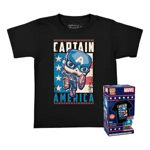 Per capitan America Funko e Marvel t-shirt da uomo oversize M serigrafate stampate t-shirt - Product Image 1