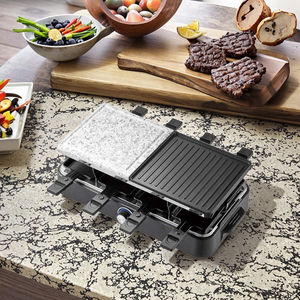 364296 1400W 21*21cm <span class=keywords><strong>Table</strong></span> Marbre <span class=keywords><strong>Fondue</strong></span> Raclette Grill Ménage Électrique Raclette Grill avec Marbre - Product Image 5