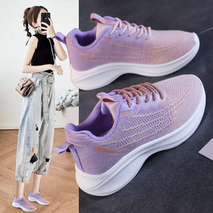 Zapatillas Deportivas de Moda para Mujer, con Malla Transpirable, Cordones, Suela de Goma EVA, Color Sólido y Bordado - Product Image 3