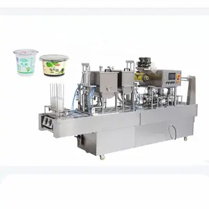 automatic bottle packing machine, curd cup packing machine, oem automatic bottle filling capping labelling and sealing machine