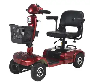 Grote Capaciteit 4-wielige Scooter Elektrische Scootmobiel Voor Volwassen Gehandicapte Scooter Voor Senioren