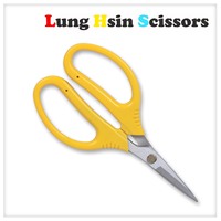 Ciseaux laser multi-usages 7 pouces à prix de gros, lame en acier au carbone, bord lisse, manche en plastique, pour bricolage, broderie, jardinage