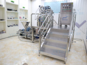 Yeto thép không gỉ Tự động Máy trộn chân không với máy bơm Thùy và homogenizer điều hòa dày kem chân không chất nhũ hóa - Product Image 2
