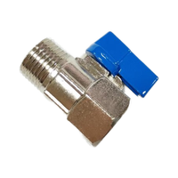 Mini-vanne à bille en alliage de zinc, raccord NPT OEM, 1/2 pouce, manuelle, pour eau, durable, poignée en aluminium, vente en gros d'usine