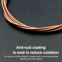 MY MUSIC 6 String Copper Alloy Acoustic Guitar Strings Round Steel Core Parts for Stringed Instruments