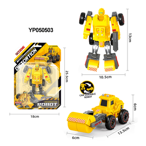 Ensemble de robots jouets pour enfants, <span class=keywords><strong>camion</strong></span> et voiture robots, <span class=keywords><strong>robot</strong></span> transformable déformable, figurine d'action, véhicule de transport, plastique ABS, jouet éducatif STEM - Product Image 5