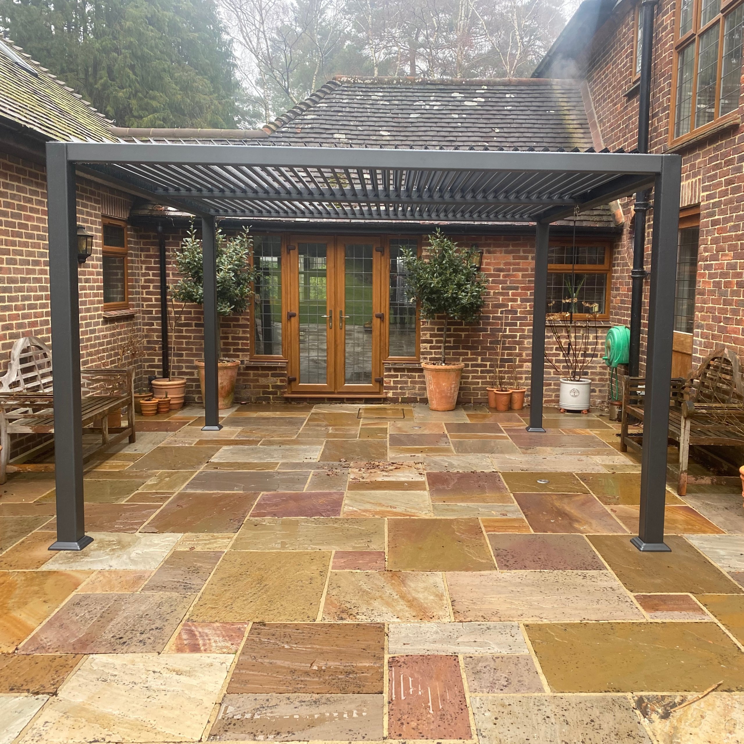 Высококачественные Оптовые Роликовые жалюзи, полностью террасная алюминиевая садовая биоклиматическая цена, моторизованная алюминиевая беседка 3x5