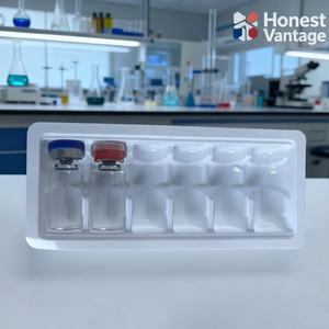 Caja para viales de péptidos personalizados de 3 ml y 5 ml, solo para uso en investigación, viales con etiqueta y bandeja. - Product Image 5