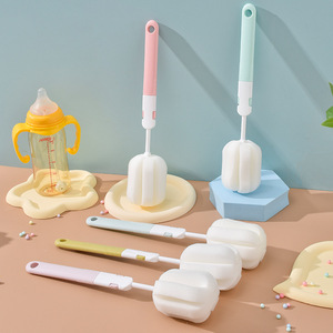 Cepillo <span class=keywords><strong>de</strong></span> <span class=keywords><strong>limpieza</strong></span> <span class=keywords><strong>de</strong></span> tazas con mango largo y cabezal <span class=keywords><strong>de</strong></span> esponja suave, limpia profundamente botellas, tazas y termos, antiarañazos, fácil <span class=keywords><strong>de</strong></span> lavar y guardar - Product Image 3