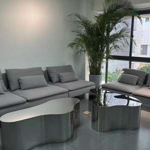 Bắc Âu thép không gỉ Thác Countertop, sáng tạo hình dạng không đều hiển thị bảng, khách sạn, quán cà phê Bàn cà phê - Product Image 4