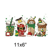 Transferts thermiques en gros pour chemises, motifs de Noël prêts à imprimer, nouvelle conception couleur pour imprimante