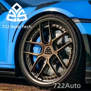 722 ruedas de aleación forjadas de fibra de carbono semi personalizadas para automóviles 5x120 112 5x5x114,3 20 pulgadas para automóviles de lujo y rendimiento - Product Image 4