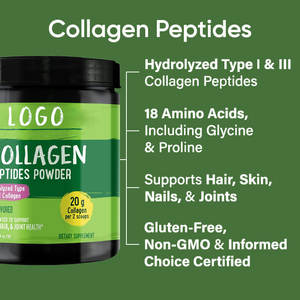 OEM/ODM ortak sağlık deniz kollajen tozu çok kollajen kemik kolajen peptid tozu - Product Image 2