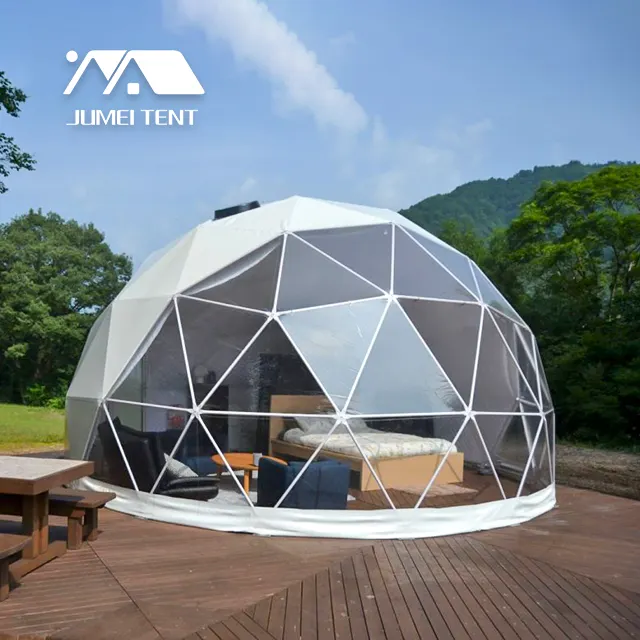 आउटडोर आवास होटल तम्बू निविड़ अंधकार यूवी-सबूत पीवीसी तम्बू लक्जरी आवास होटल तम्बू