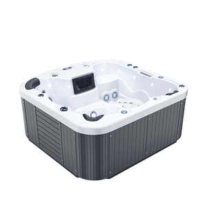 Alta calidad de encargo 42 jets Puerta de acrílico spa <span class=keywords><strong>jacuzzi</strong></span> <span class=keywords><strong>con</strong></span> tumbona - Product Image 2