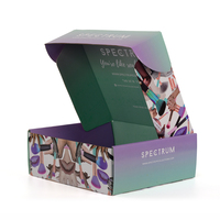 Boîtes d'expédition en carton ondulé recyclable, extra larges, épaisses et robustes, avec impression de logo personnalisée, pour les faux cils cosmétiques
