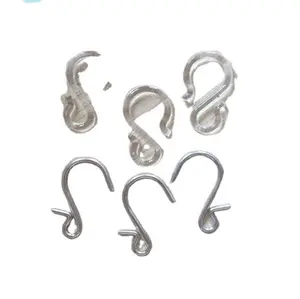 Retail store supermarket display S shape wire plastic hang hook for plastic hanging display clip strip