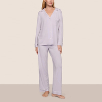 Pyjamas pour femmes en modal, ensembles de pyjamas personnalisés, vêtements pour femmes, jersey de haute qualité, vêtements de nuit durables, ensemble de vêtements de détente pour femmes