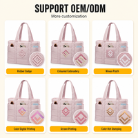 Sac à bandoulière matelassé moderne pour femme, léger et portable, pour ordinateur portable, avec logo personnalisé, fabrication usine