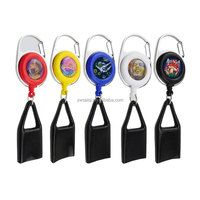 Support rétractable en ABS pour briquet, porte-clés et porte-badge, vente en gros, meilleures ventes