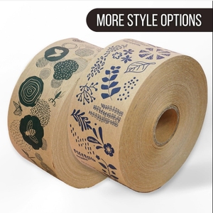 Cinta de Papel Kraft Adhesiva Activada por Agua de Alta Adherencia, Cinta de Papel Kraft Reforzada con Agua y Personalizada - Product Image 3